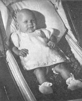 baby dress set knitting pattern from 1940s