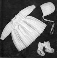 vintage baby coat set knitting pattern 1940s