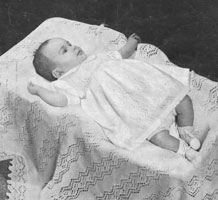 vintage baby layettle knitting pattern 1940s