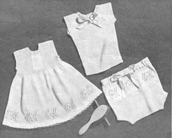 vintage knitting pattern for baby undies 1940s