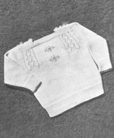 vintage baby jumper knitting pattern from 1940s