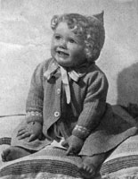vintage baby pram set knittng pattern 1940s