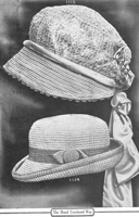 vintage crochet hats from 1917