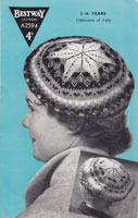 vintage fair isle beret for boys and girls 1940s