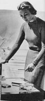 vintage ladies dress knitting pattern from 1939