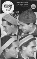vintage mens hat knitting pattern 1940s