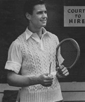 vintage tennis jumper from ww2 1942