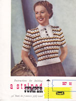 vintage 1940 ladies fiar isle knitting pattern