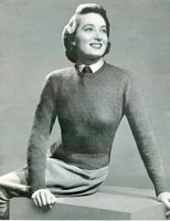 vintage wartime sweater for land girl