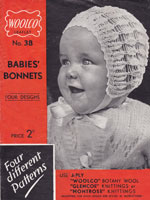 vintage baby bonnets 1930s