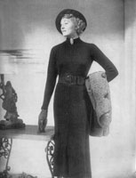 vintage ladies dressknitting pattern from 1936