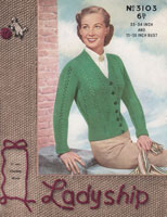 Great vintage classic cardigan knitting pattern