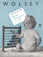 vintagebaby romper knitting pattern =in 4ply to fit 6-30months