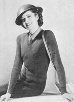 ladies jumper knitting pattern froim 1939