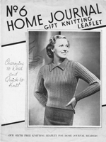vintage ladies 1930s knitting pattern for jumper