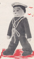 knitted toy doll pattern sailors