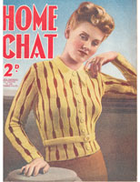 vintage ldies jumper oat knitting pattern from 1939