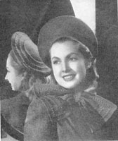 vintage crochet hat pattern from 1940s