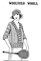 vintage ladies crochet jumper from 1920s