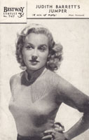 bestway ladies knitting pattern vintage 1940s jumper marilyn munroe