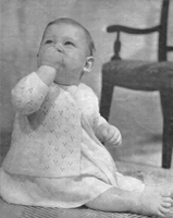 vintage baby matine jacket knitting pattern 1950s