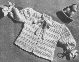 baby knitting pattern for jacket 1940s
