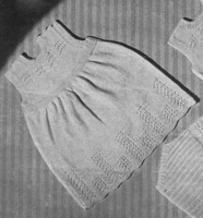 vintage baby petticat and underwear knitting pattern 1940s