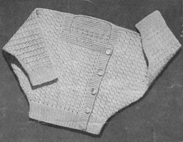 vintage baby jacket knitting pattern 1940s