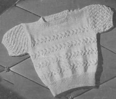 vintage babyknitting pattern for jumper