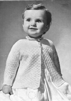 vintage crochet baby jacket 1940s