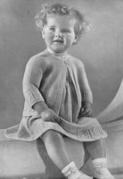 vintage 1930 knitting pattern for baby dress set