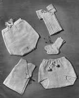 undies for baby knitting pattern from 1940s