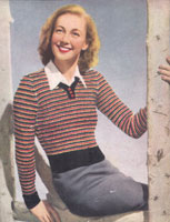 ladies fair isle jumper from 1943