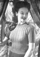 ladies jumper knitting pattern from 1944