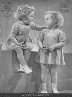 vintage childs dress knitting patterns 1940s