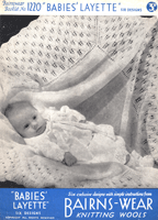 vintage baby layette knitting pattern 1930s