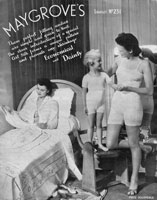 vintage knitting pattern for ladies underwear and bed jacket from 1940s