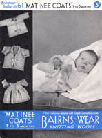 vintage baby matinee coats 1930s knitting patterns
