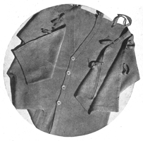 vintage knitting pattern for men's wound jacket 1940s