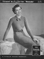 vintage 1930s ladies dress knitting pattern