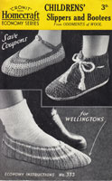 homecraft 333 knitting pattern for bedroom slippsa and wellington socks