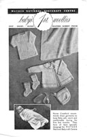 vintage baby layette knitting pattern from magazine 1930s