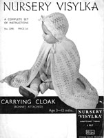 vintage baby cape knitting pattern 1930s