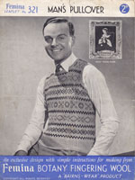 vintage 1930s mens fair isle knitting patterns