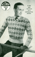 vintage mens knitting pattern