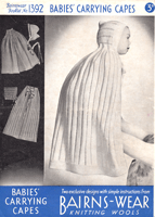 baby cape knitting pattern from 1930s