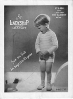 little boys suit for 1-2 years knitting pattern form 1930s