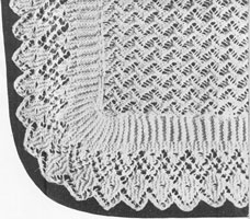 vintage baby shawl knitting patterns