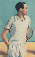 mens tennis jumper knitting pattern 1935