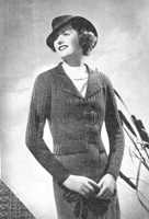 ladies jacket knitting pattern from 1935